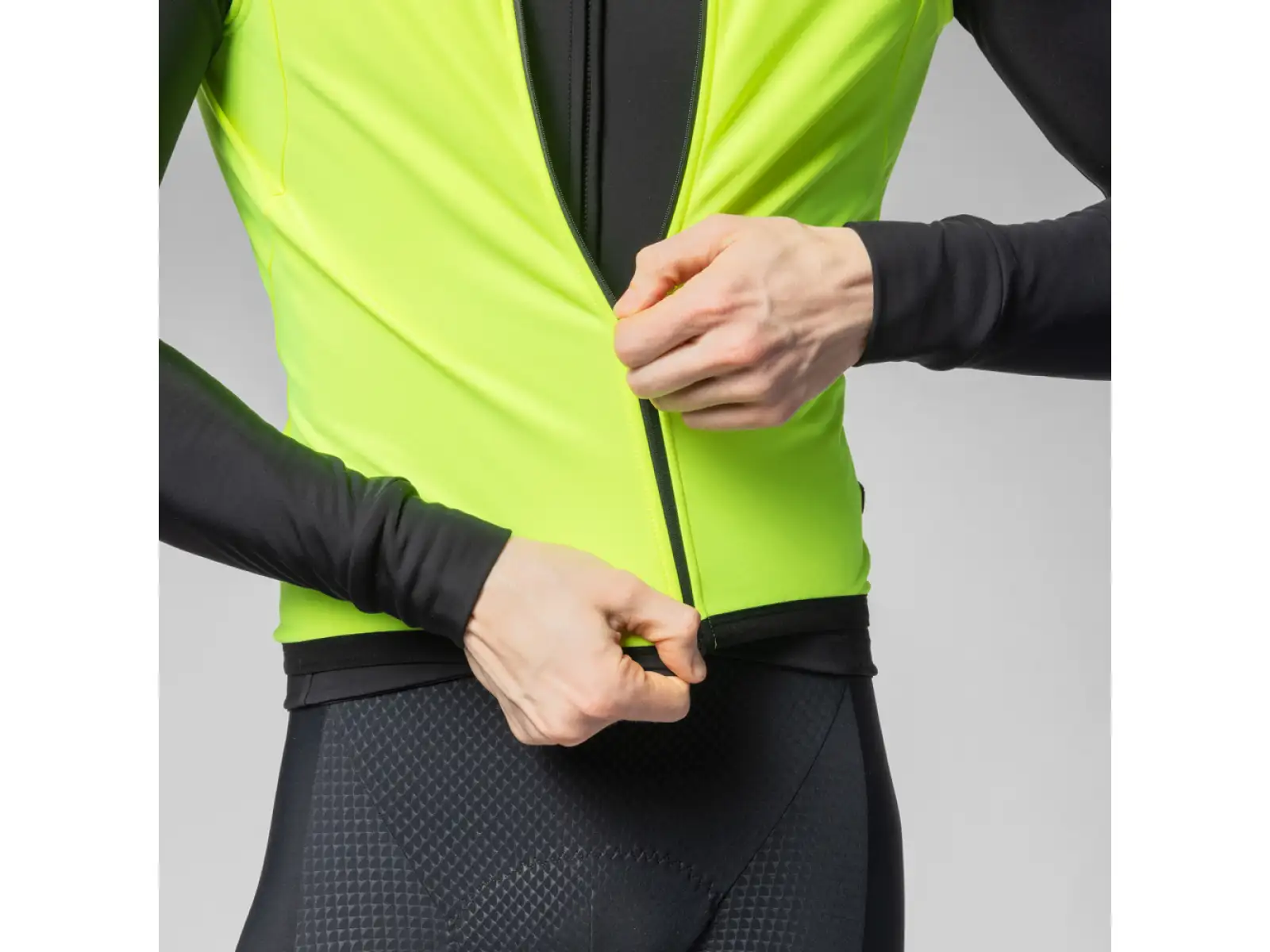 Alé PR-E Thermo 2.0 pánská cyklistická vesta Fluo Yellow