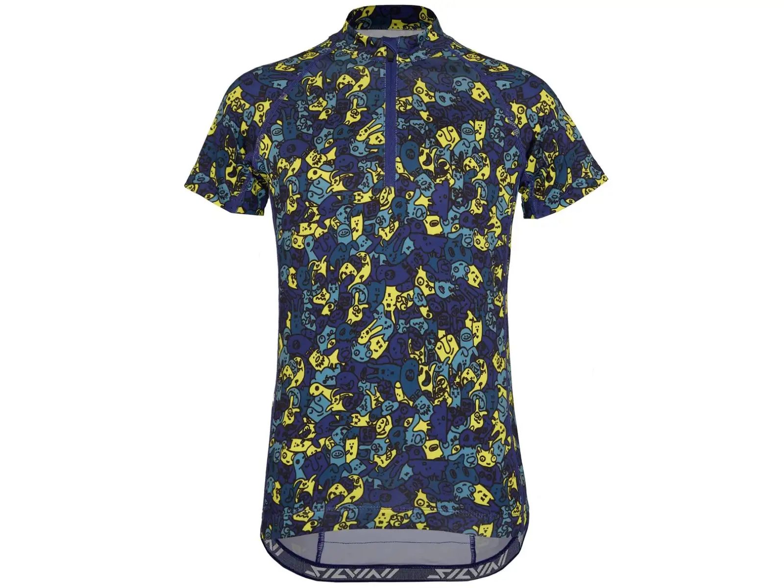 Silvini Scrivia dětský dres krátký rukáv Blue/Neon