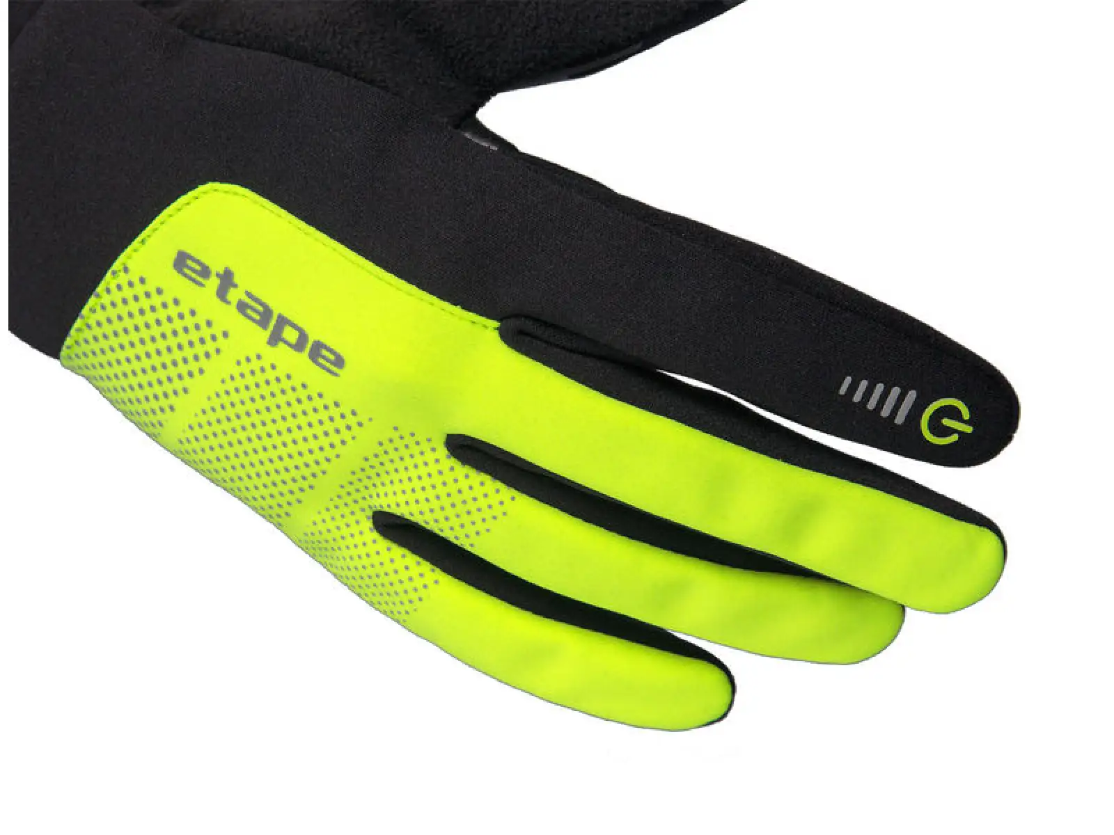 Etape Skin WS zimní rukavice černá/žlutá fluo