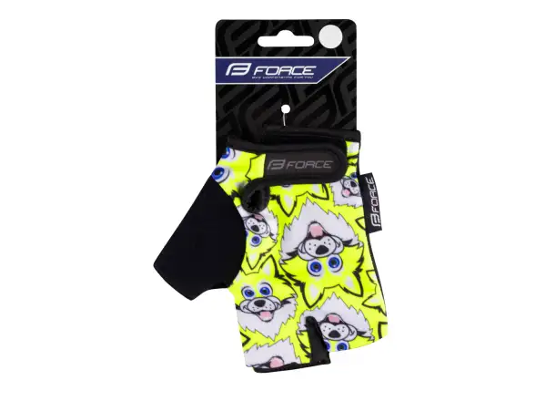 Force Wolfie Kid dětské tříprsté rukavice fluo