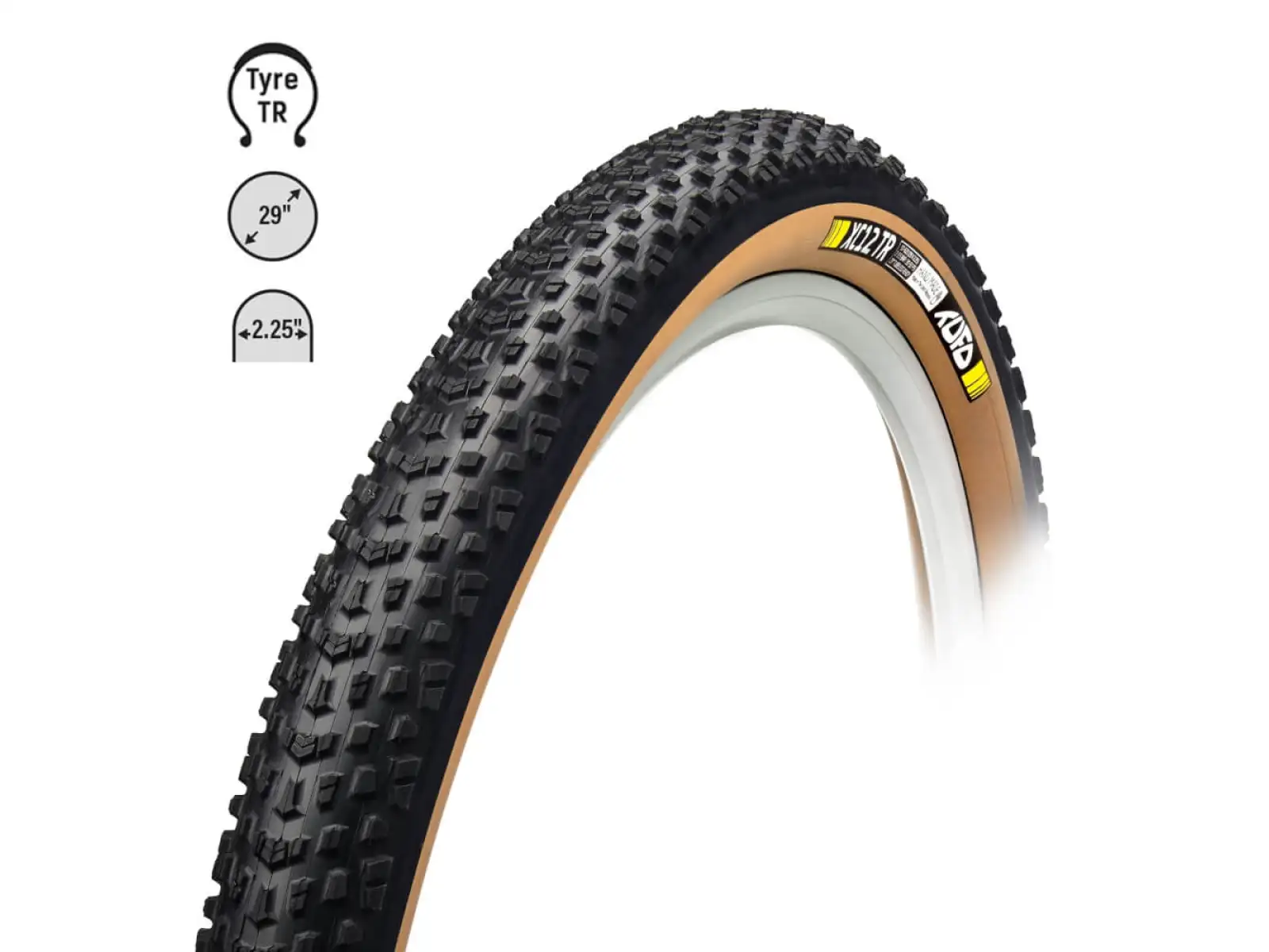 Tufo XC12 TR 29x2,35" MTB plášť kevlar hnědá
