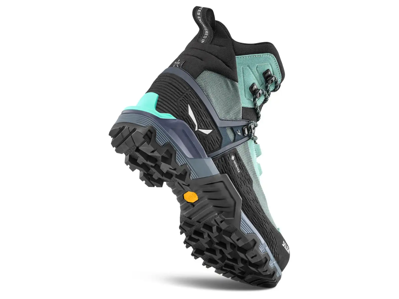 Salewa Mountain Trainer 3 Tech Mid GTX dámské turistické boty Willow/Orion Blue
