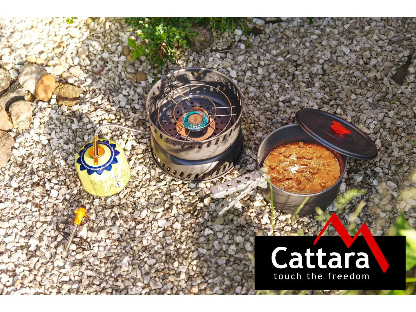Cattara Trek sada nádobí s vařičem a příslušenstvím 9 ks