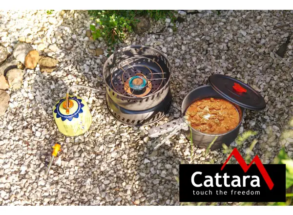 Cattara Trek sada nádobí s vařičem a příslušenstvím 9 ks