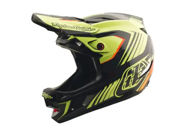 Troy Lee Designs D4 Polyacrylite Qualifier přilba Black/Yellow