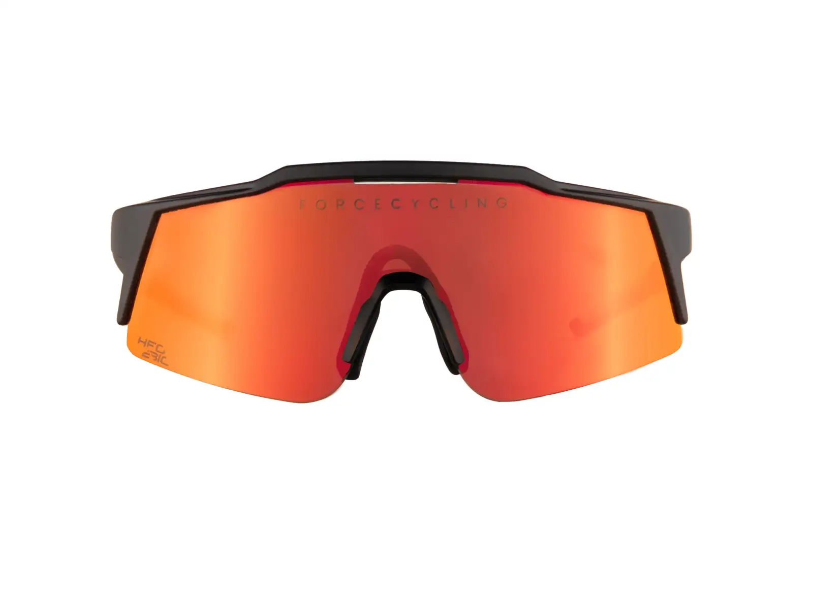 Force Nitro junior cyklistické brýle černé/červené zrcadlové sklo