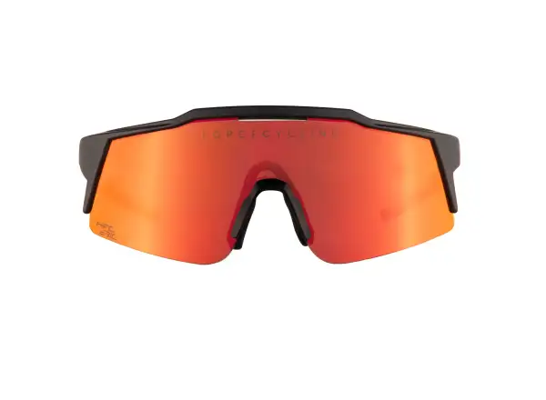 Force Nitro junior cyklistické brýle černé/červené zrcadlové sklo
