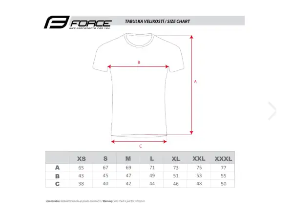 Force Bike pánské triko krátký rukáv červená