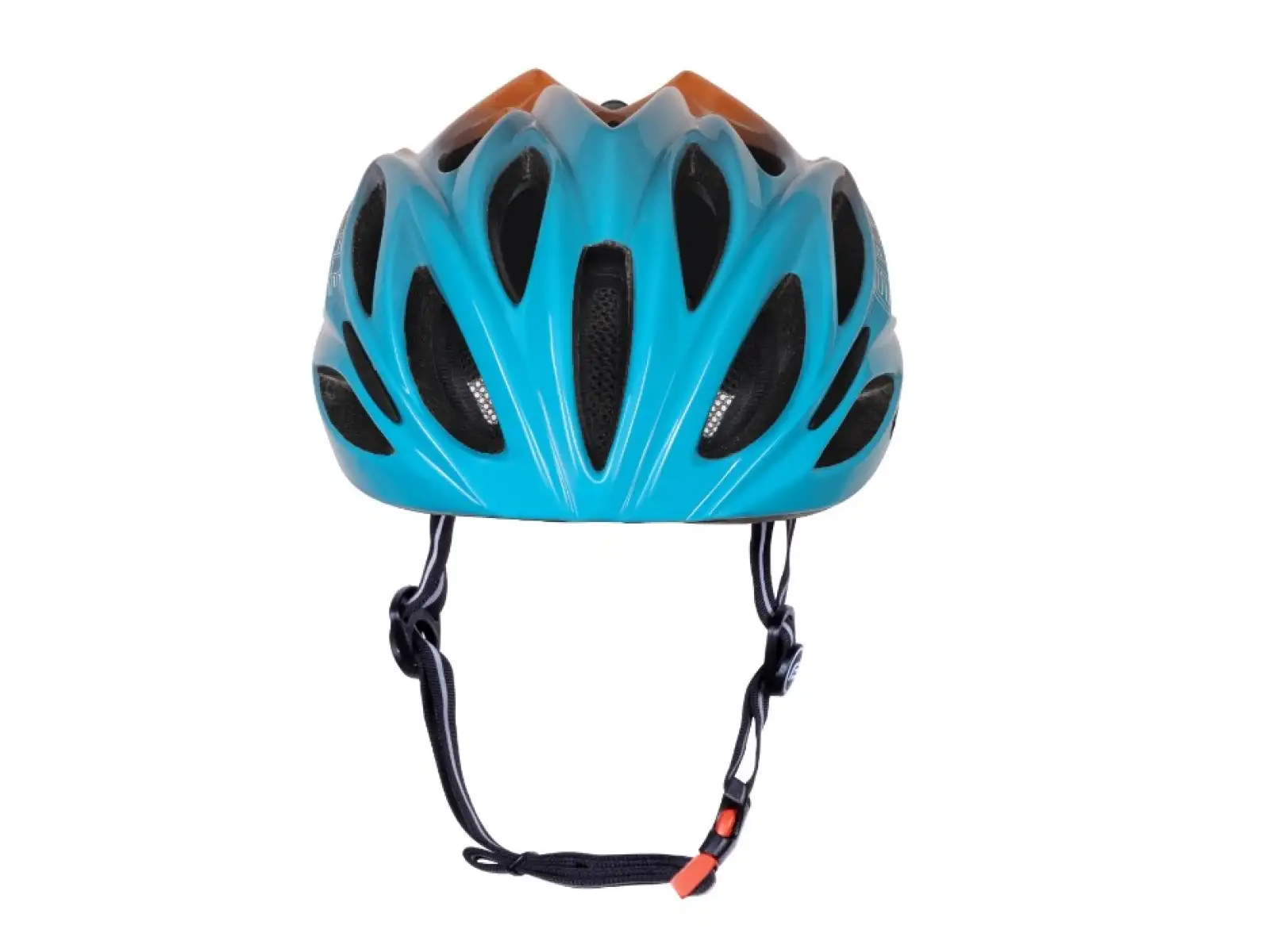 Force Bull Hue cyklistická přilba modrá/oranžová