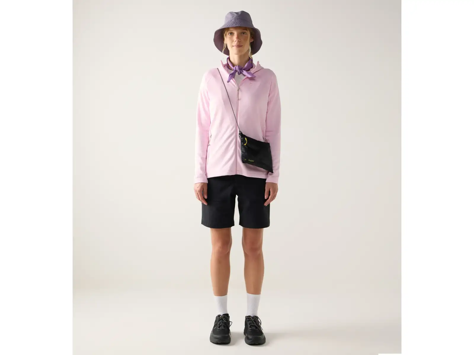 Haglöfs  Korp Mid Hood dámská mikina Fresh Pink