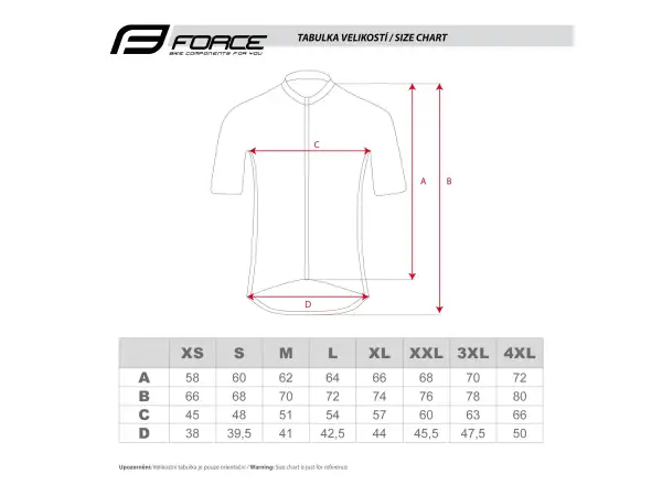 Force Rock pánský dres krátký rukáv černá/bílá