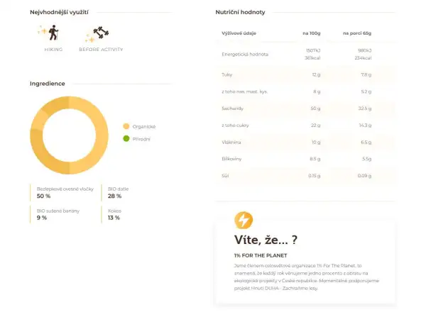 Chimpanzee BIO Porridge kaše Banana 65 g