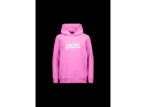 POC Hood Jr dětská mikina s kapucí Thulite Pink/Hydrogen White