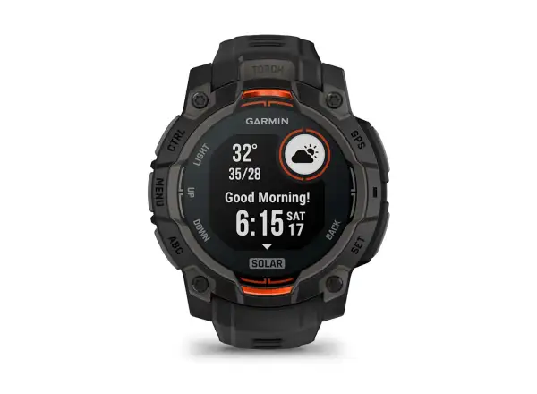 Garmin Instinct 3 Solar 45 mm chytré hodinky černá/černý pásek