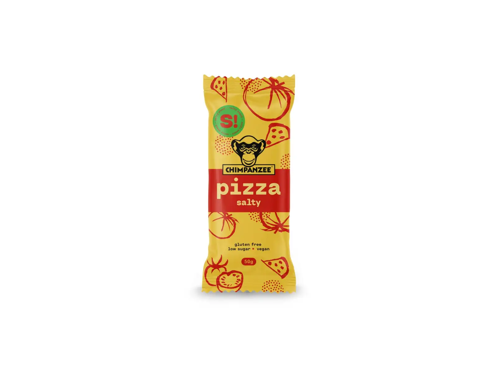 Chimpanzee Salty Bar energetická tyčinka Pizza 50g