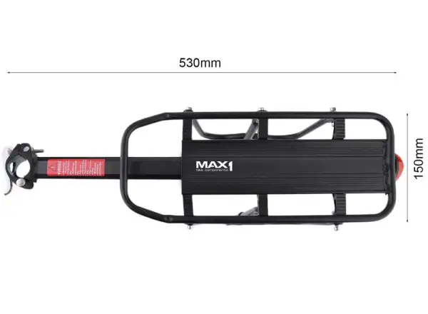 MAX1 Rock nosič na sedlovku se vzpěrami 20-29" černá