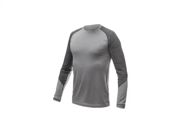Sensor Merino Impress pánské triko dlouhý rukáv šedá/Maori