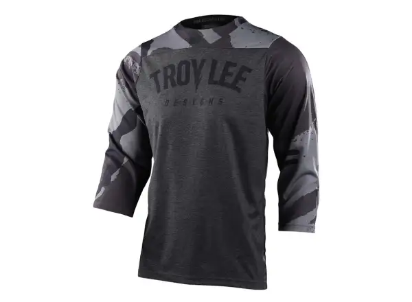 Troy Lee Designs Ruckus pánský dres 3/4 rukáv Camber Camo, black heather