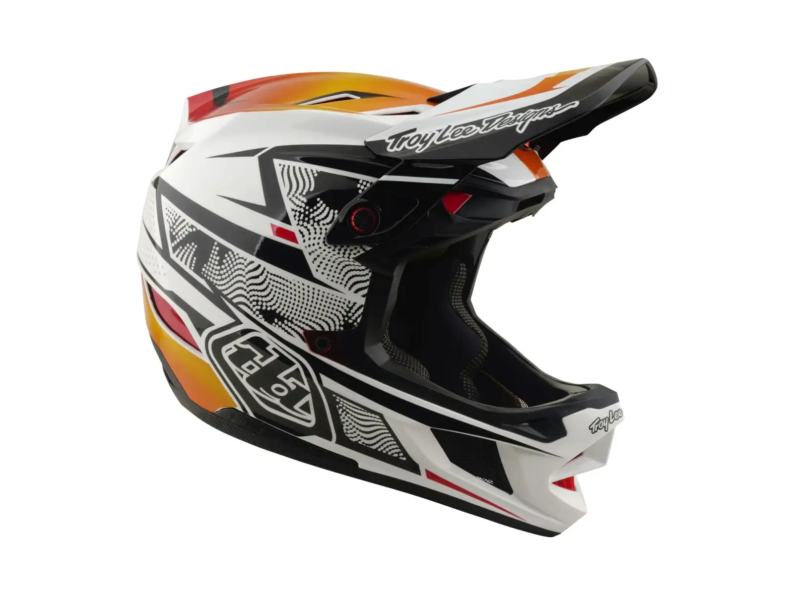 Troy Lee Designs D4 Composite MIPS přilba Lined up White