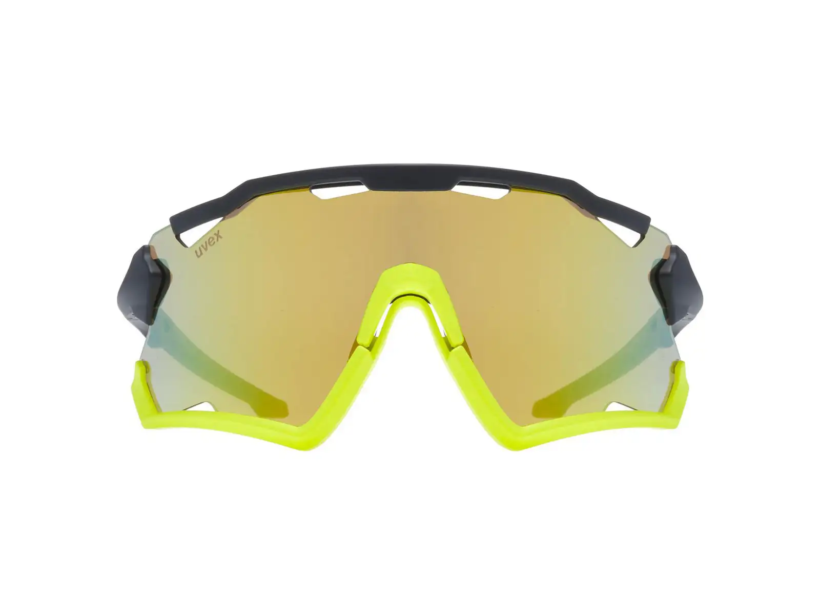 UVEX Sportstyle 228 brýle Black Lime Mat / Mirror Yellow (Cat. 3)