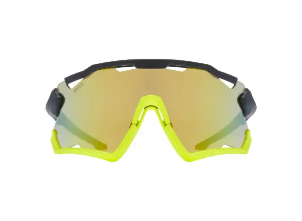 UVEX Sportstyle 228 brýle Black Lime Mat / Mirror Yellow (Cat. 3)