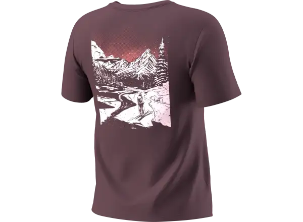 Dynafit Back Graphic Cotton dámské triko krátký rukáv Ephemera/Valley