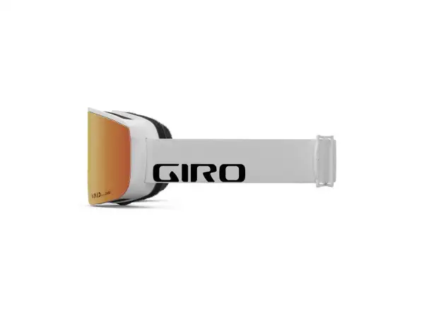 Giro Axis pánské lyžařské brýle White Wordmark Vivid Ember/Vivid Infrared