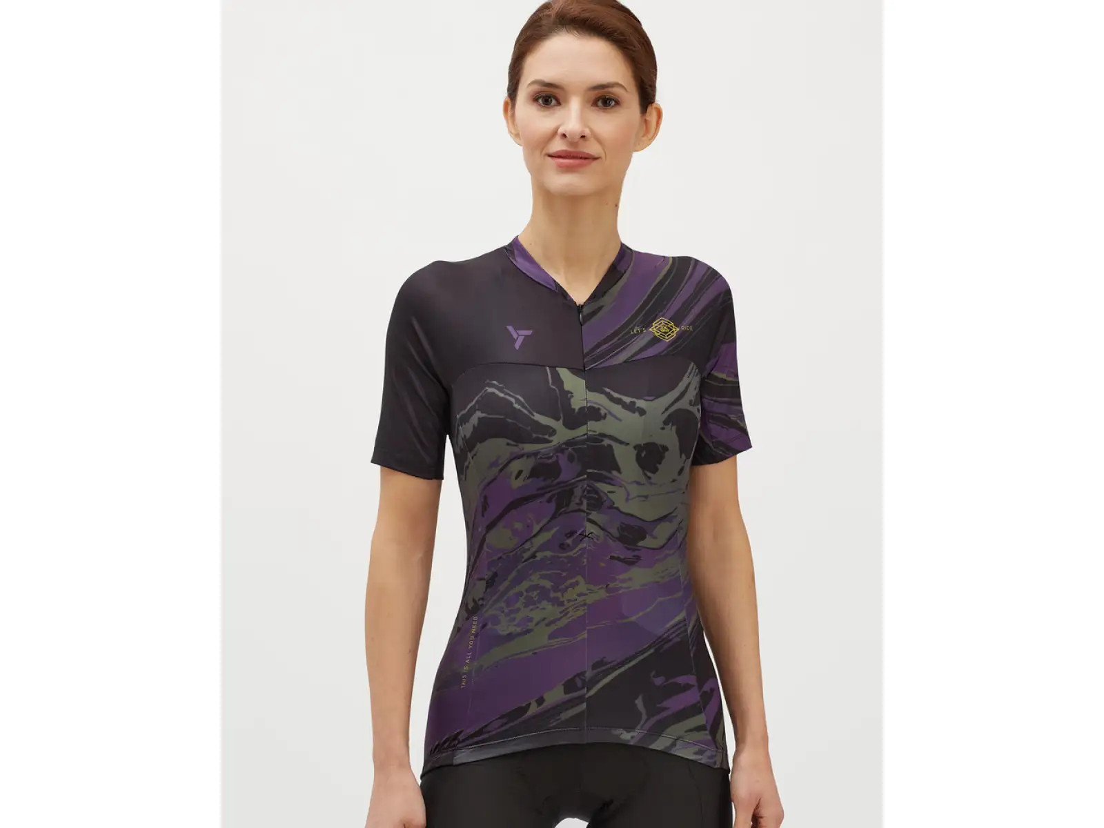 Silvini Catirina dámský dres krátký rukáv Black/Plum