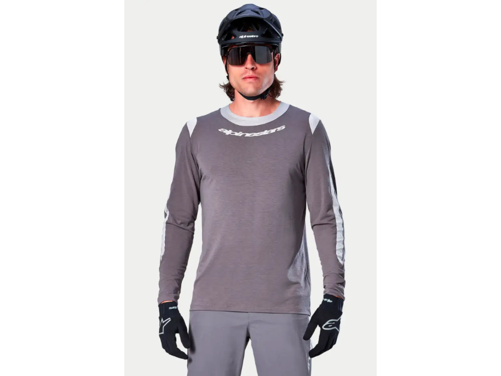 Alpinestars A-Dura Dri Wool pánský dres dlouhý rukáv Dark Grey