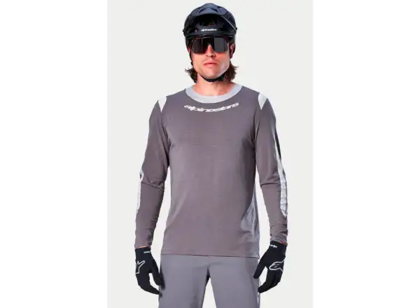 Alpinestars A-Dura Dri Wool pánský dres dlouhý rukáv Dark Grey
