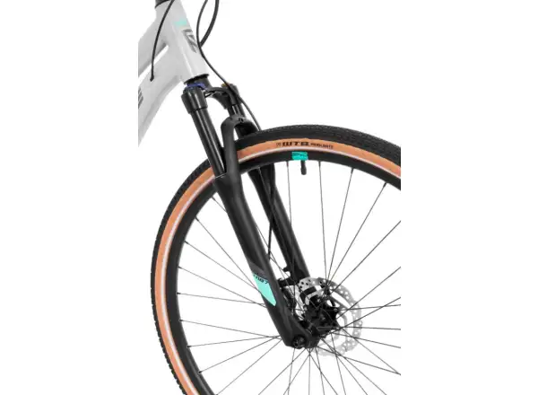 Rock Machine CrossRide 300 Lady gloss light grey/dark grey dámske trekingové kolo