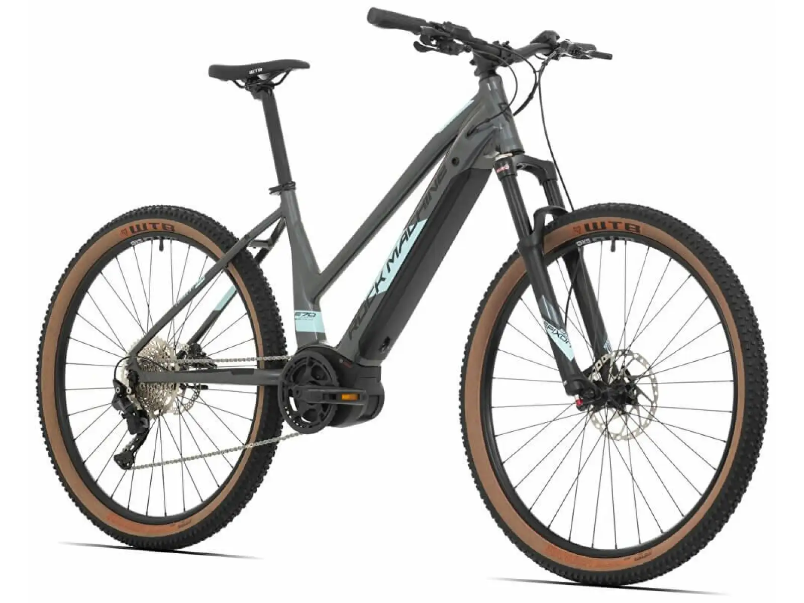 Rock Machine Torrent INT e70-29 Bosch Lady dark silver/black/light mint horské elektrokolo