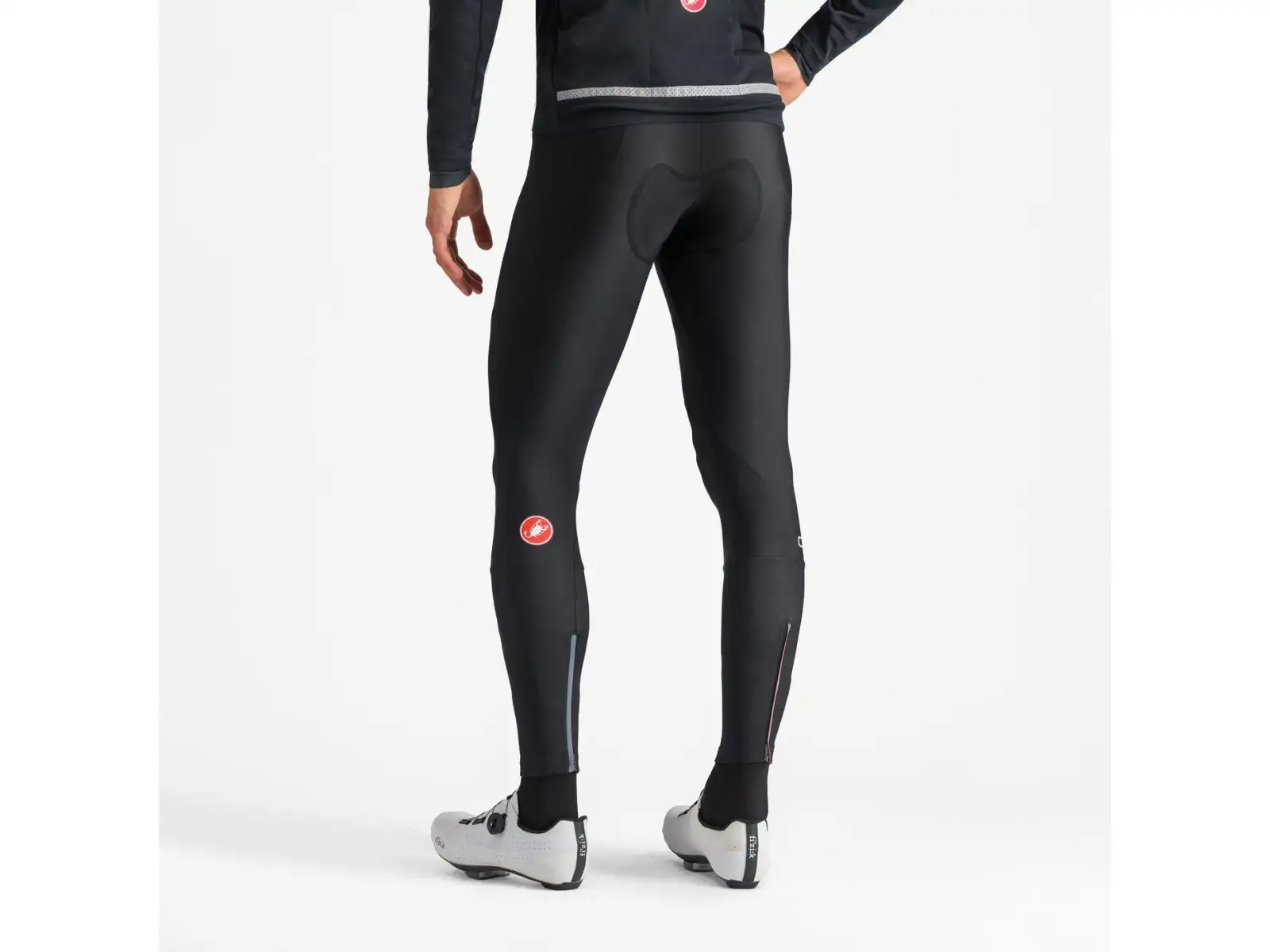 Castelli Entrata pánské kalhoty s laclem a vložkou Black