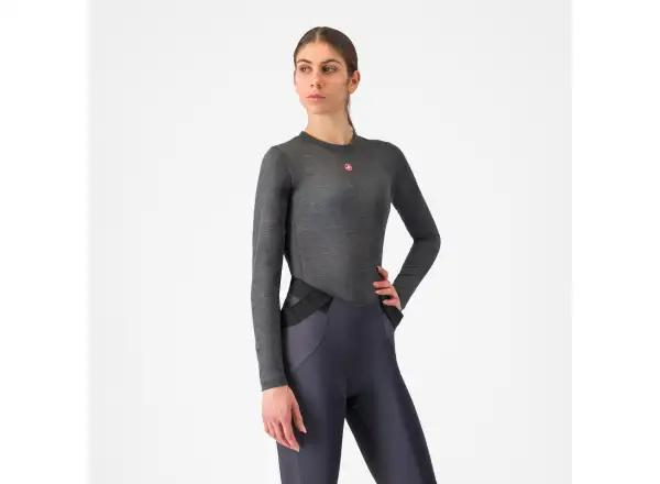 Castelli Medio Base Layer dámská spodní vrstva dlouhý rukáv Melange Gray