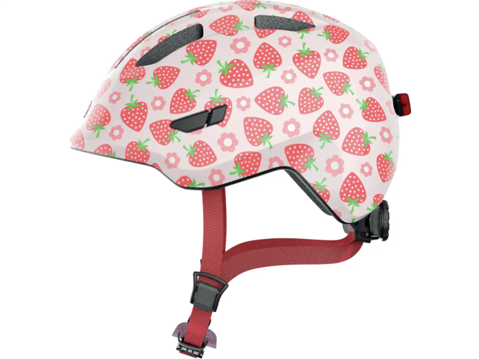 Abus Smiley 3.0 LED dětská přilba Strawberry