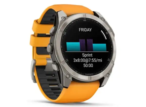 Garmin fenix 8 - 51 mm AMOLED Sapphire chytré hodinky Titanium Orange/Graphite