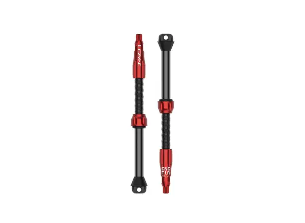 Lezyne CNC Pro bezdušové ventilky 80mm Red