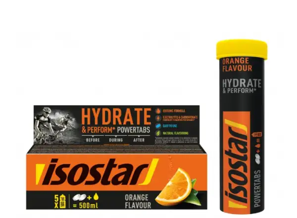 Isostar Powertabs šumivé tablety 120 g pomeranč