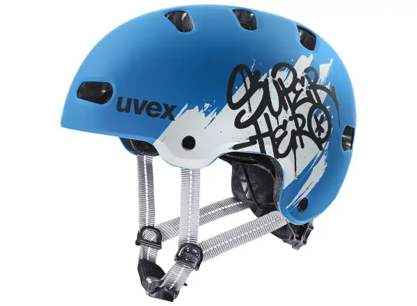 Uvex Kid 4 Style dětská přilba Super Hero Blue Matt