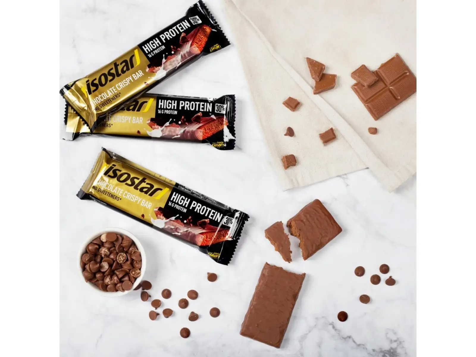 Isostar High Protein30 proteinová tyčinka 55 g čokoláda