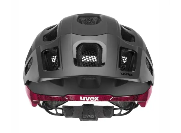 Uvex React MIPS MTB přilba Black/Ruby Red Matt
