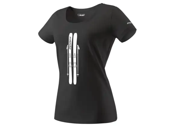 Dynafit Graphic Cotton Women T-shirt dámské triko black out/SKIS