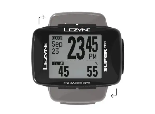 Lezyne Super Pro GPS navigace černá