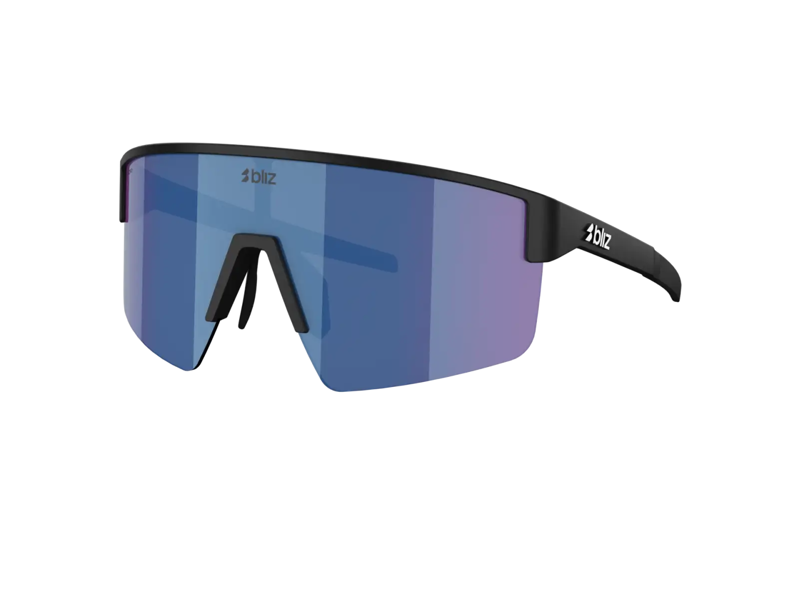 Bliz P004 sluneční brýle Matte Black/Grey Blue Mirror