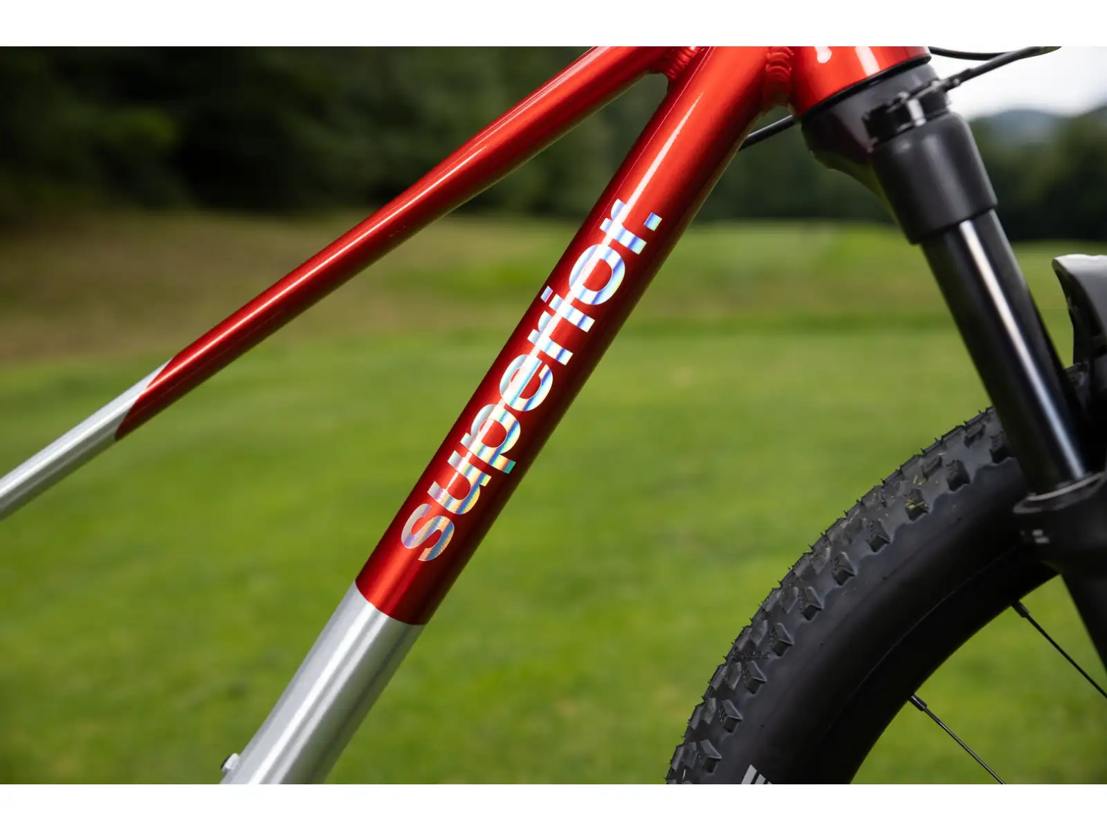 Superior TEAM 27.7 dětské kolo Gloss Brushed Alu / Red