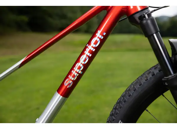 Superior TEAM 27.7 dětské kolo Gloss Brushed Alu / Red