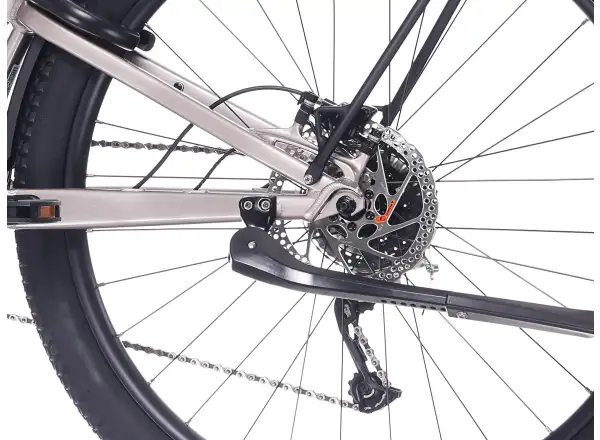 Rock Machine Crossride e450 FS nízkonástupové celoodpružené elektrokolo Sand Grey/Black