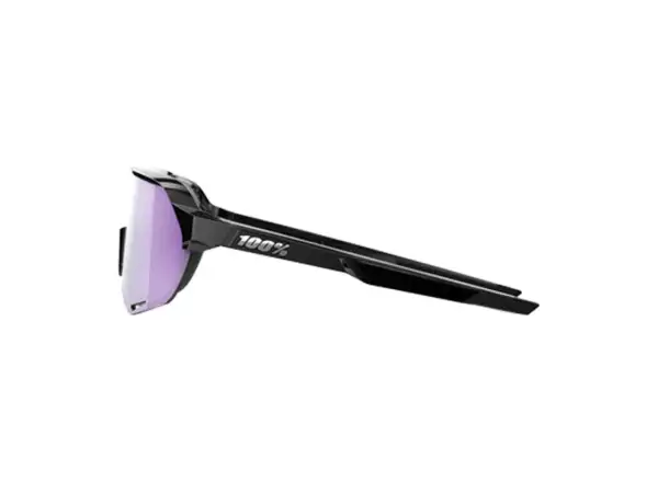 100% S2 sluneční brýle Polished Black/HiPER Polarized Lavender Mirror