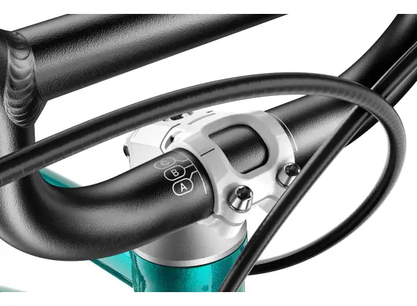 Woom GO 1 Plus Metallic Turquoise 14 dětské odrážedlo