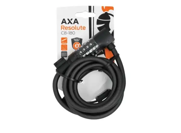 AXA Cable Resolute Code 180/8 kabelový zámek černá